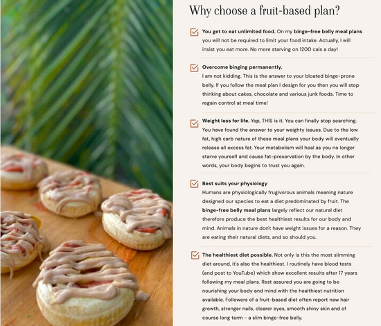 Customised Binge-Busting Vegan Meal Plan by Freelee