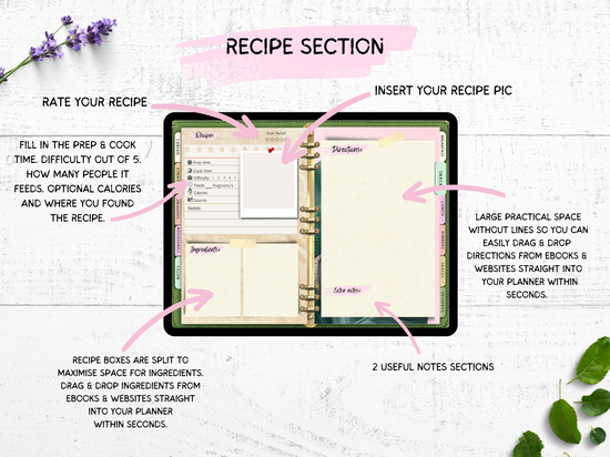 Recipe Planner for iPad & Apple Computers
