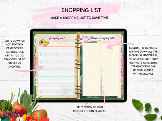 Recipe Planner for iPad & Apple Computers