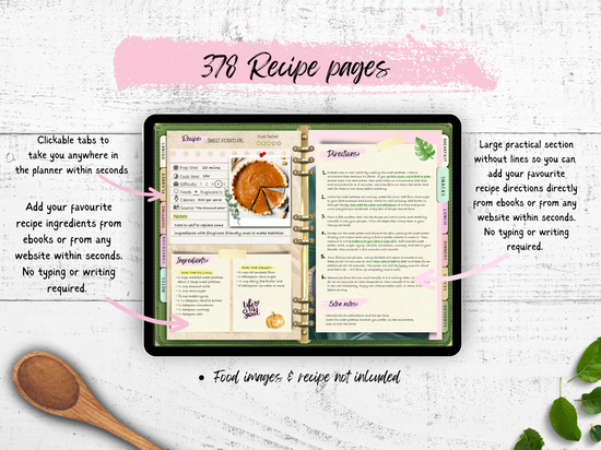 Recipe Planner for iPad & Apple Computers