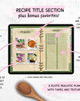 Recipe Planner for iPad & Apple Computers